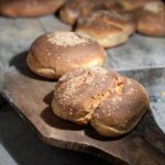 Black bread of Castelvetrano. La Bottega del Pane bakery. Gianfranco Rizzo. Castelvetrano. Sicily. Italy. Europe. (Photo by: Michele Bella/REDA&CO/Universal Images Group via Getty Images)